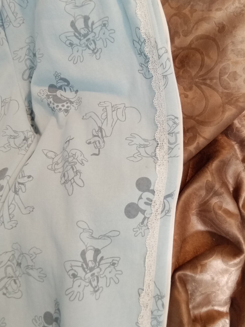 #043 Disney Light Blue Mickey & Friends Pants - Picture 3 of 4